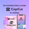 Tài khoản CapCut Pro 1 năm giá rẻ