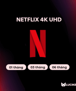 Tài khoản Netflix 4K UHD Premium theo tháng giá rẻ